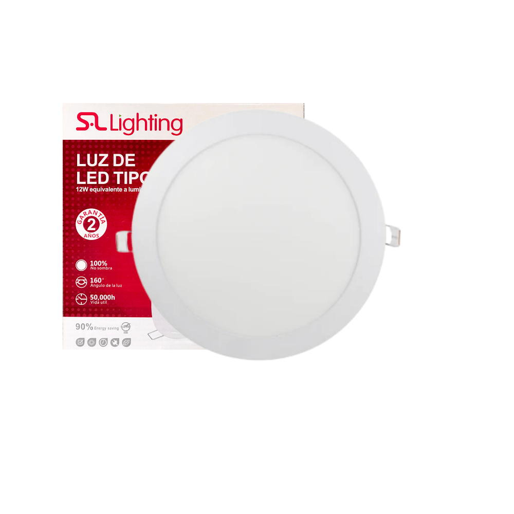 Panel Empotrar Redondo 18W Blanco Frío o Cálido - Wattko